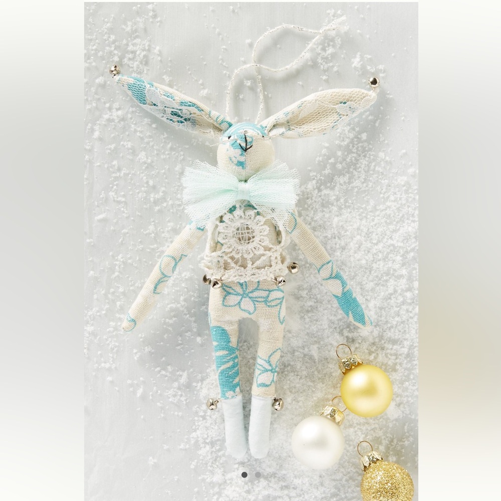 Alice Mary Lynch For Anthropologie Boy Bunny Dancer Christmas Ornament